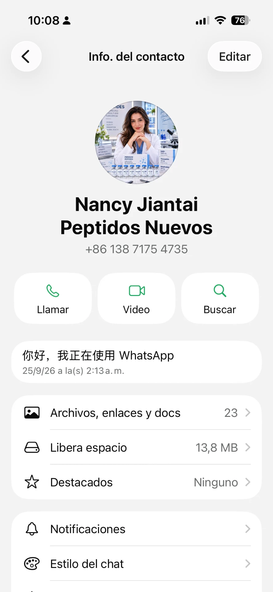 EV-03 · Contacto WhatsApp +86
